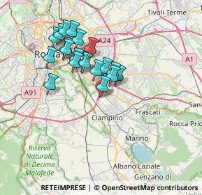 Mappa Via Giusto Fontanini, 00172 Roma RM, Italia (6.5495)