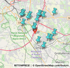 Mappa Via Giusto Fontanini, 00172 Roma RM, Italia (3.69778)