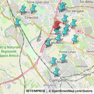 Mappa Via Giusto Fontanini, 00172 Roma RM, Italia (2.43889)