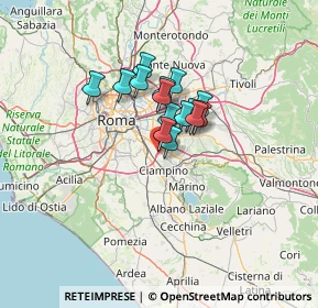 Mappa Via Giusto Fontanini, 00172 Roma RM, Italia (8.61133)