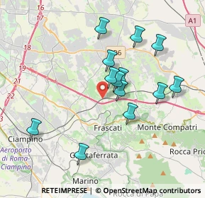 Mappa Vicolo delle Cisternolle, 00044 Frascati RM, Italia (3.60231)