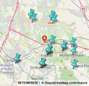 Mappa Vicolo delle Cisternolle, 00044 Frascati RM, Italia (4.35333)