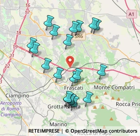 Mappa Vicolo delle Cisternolle, 00044 Frascati RM, Italia (4.0045)