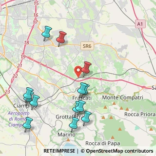 Mappa Vicolo delle Cisternolle, 00044 Frascati RM, Italia (5.06538)