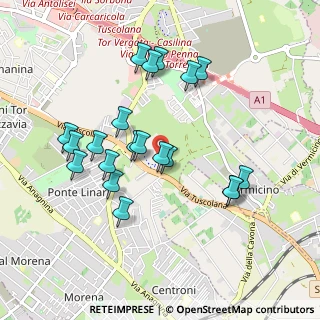 Mappa Km 14.500 angolo, 00173 Roma RM, Italia (0.9555)