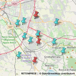 Mappa Km 14.500 angolo, 00173 Roma RM, Italia (4.45231)