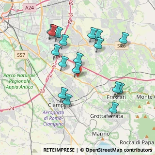 Mappa Km 14.500 angolo, 00173 Roma RM, Italia (4.07941)