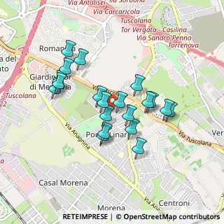 Mappa Via Frascineto, 00173 Roma RM, Italia (0.8025)