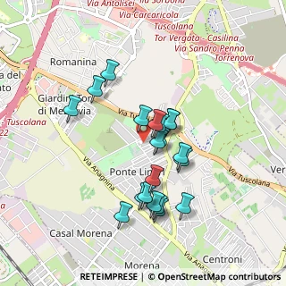 Mappa Via Frascineto, 00173 Roma RM, Italia (0.809)