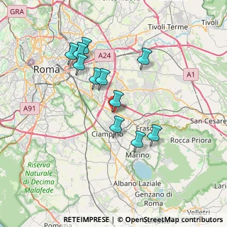 Mappa Via Frascineto, 00173 Roma RM, Italia (6.89727)