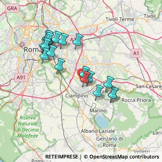 Mappa Via Frascineto, 00173 Roma RM, Italia (7.8405)
