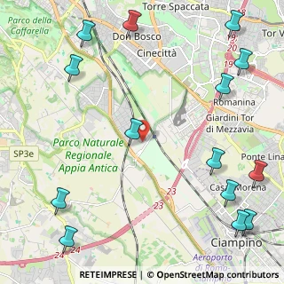 Mappa Via Melito di Porto Salvo, 00178 Roma RM, Italia (3.41286)