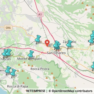 Mappa Via dei Giovi, 00030 San Cesareo RM, Italia (6.38333)