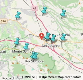 Mappa Via dei Giovi, 00030 San Cesareo RM, Italia (3.78833)