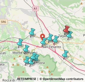 Mappa Via dei Giovi, 00030 San Cesareo RM, Italia (4.02143)