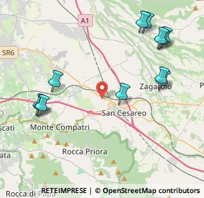 Mappa Via dei Giovi, 00030 San Cesareo RM, Italia (5.12)