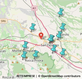 Mappa Via dei Giovi, 00030 San Cesareo RM, Italia (3.89)