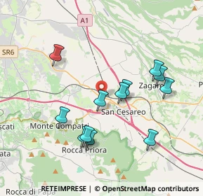 Mappa Via dei Giovi, 00030 San Cesareo RM, Italia (3.83417)