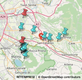 Mappa Via dei Giovi, 00030 San Cesareo RM, Italia (7.83733)