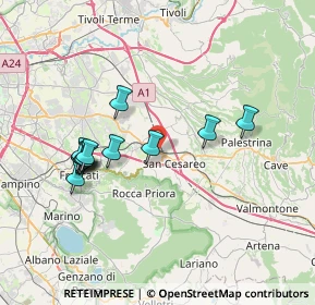 Mappa Via dei Giovi, 00030 San Cesareo RM, Italia (7.315)