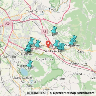 Mappa Via dei Giovi, 00030 San Cesareo RM, Italia (6.71538)