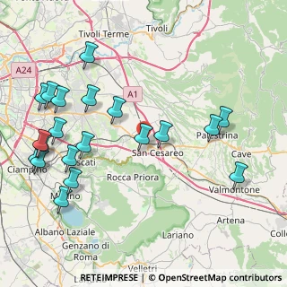 Mappa Via dei Giovi, 00030 San Cesareo RM, Italia (10.4995)
