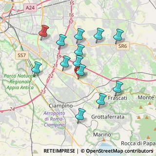 Mappa Via Antonino Anile, 00173 Roma RM, Italia (3.80538)