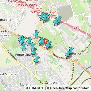 Mappa Via Antonino Anile, 00173 Roma RM, Italia (0.932)