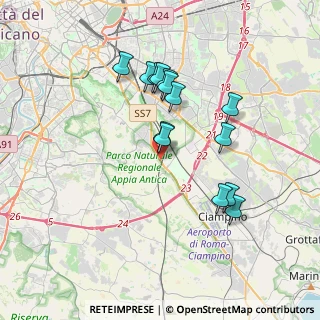 Mappa Via Marsico Nuovo, 00178 Roma RM, Italia (3.49214)