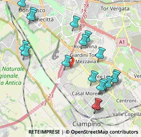 Mappa Via Giusto Fontanini, 00173 Roma RM, Italia (2.44944)