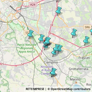 Mappa Via Giusto Fontanini, 00173 Roma RM, Italia (4.01625)