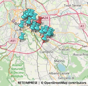 Mappa Via Giusto Fontanini, 00173 Roma RM, Italia (6.587)