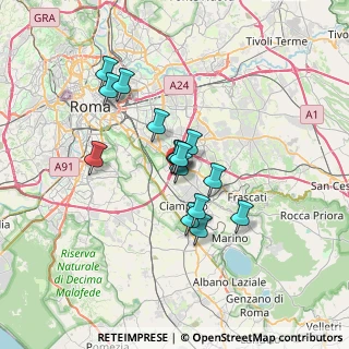 Mappa Via Giusto Fontanini, 00173 Roma RM, Italia (5.41667)