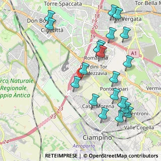 Mappa Via Giusto Fontanini, 00173 Roma RM, Italia (2.4905)