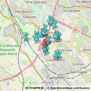Mappa Via Giusto Fontanini, 00173 Roma RM, Italia (1.162)