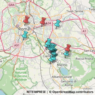 Mappa Via Carli Gian Rinaldo, 00173 Roma RM, Italia (5.38188)