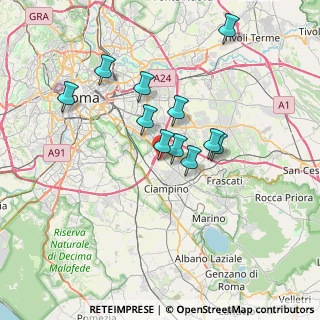 Mappa Via Carli Gian Rinaldo, 00173 Roma RM, Italia (6.27273)
