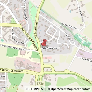 Mappa Via Pomarico, 20, 00178 Roma, Roma (Lazio)