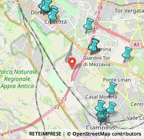 Mappa Via Lucrezia Romana, 00178 Roma RM, Italia (2.88824)