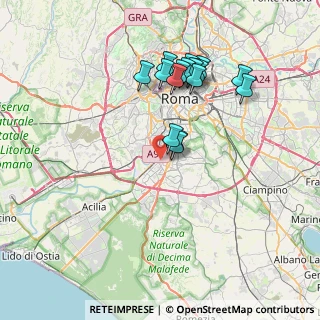 Mappa Via Massimiliano Massimo, 00144 Roma RM, Italia (7.3675)