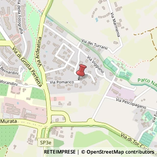 Mappa Via Pomarico,  58, 00178 Roma, Roma (Lazio)