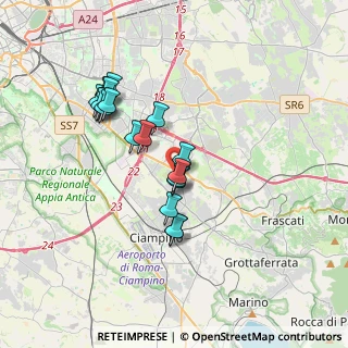 Mappa Via di Campo Romano, 00173 Roma RM, Italia (3.33889)
