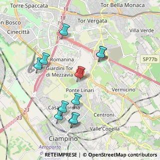 Mappa Via di Campo Romano, 00173 Roma RM, Italia (2.09273)