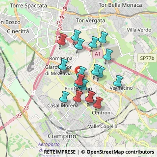 Mappa Via di Campo Romano, 00173 Roma RM, Italia (1.457)