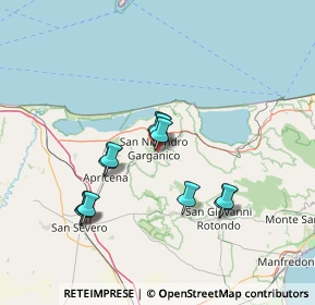 Mappa Via Vincenzo Coco, 71015 San Nicandro Garganico FG, Italia (13.33091)