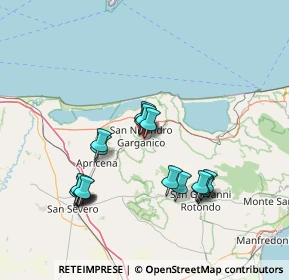 Mappa Via Vincenzo Coco, 71015 San Nicandro Garganico FG, Italia (14.70833)