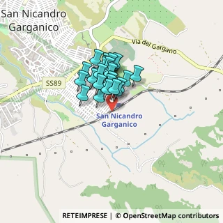 Mappa Via Vincenzo Coco, 71015 San Nicandro Garganico FG, Italia (0.28519)
