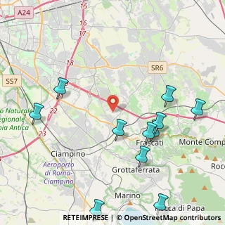 Mappa Via Vigne dello Spinoretico, 00044 Frascati RM, Italia (5.37636)