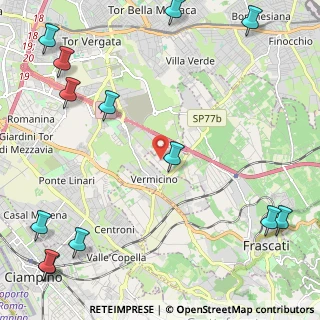 Mappa Via Vigne dello Spinoretico, 00044 Frascati RM, Italia (3.61385)