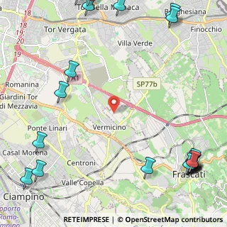Mappa Via Vigne dello Spinoretico, 00044 Frascati RM, Italia (3.7965)